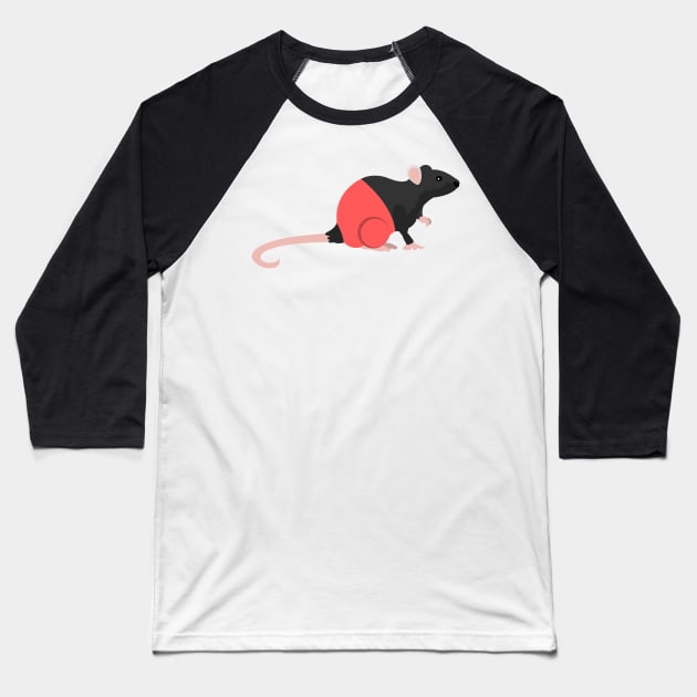 Realistic Mickey Parody Baseball T-Shirt by LuisP96